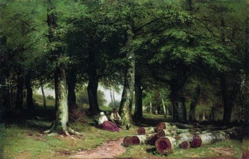 Leda Arte - en la arboleda 1869 paisaje clásico Ivan Ivanovich